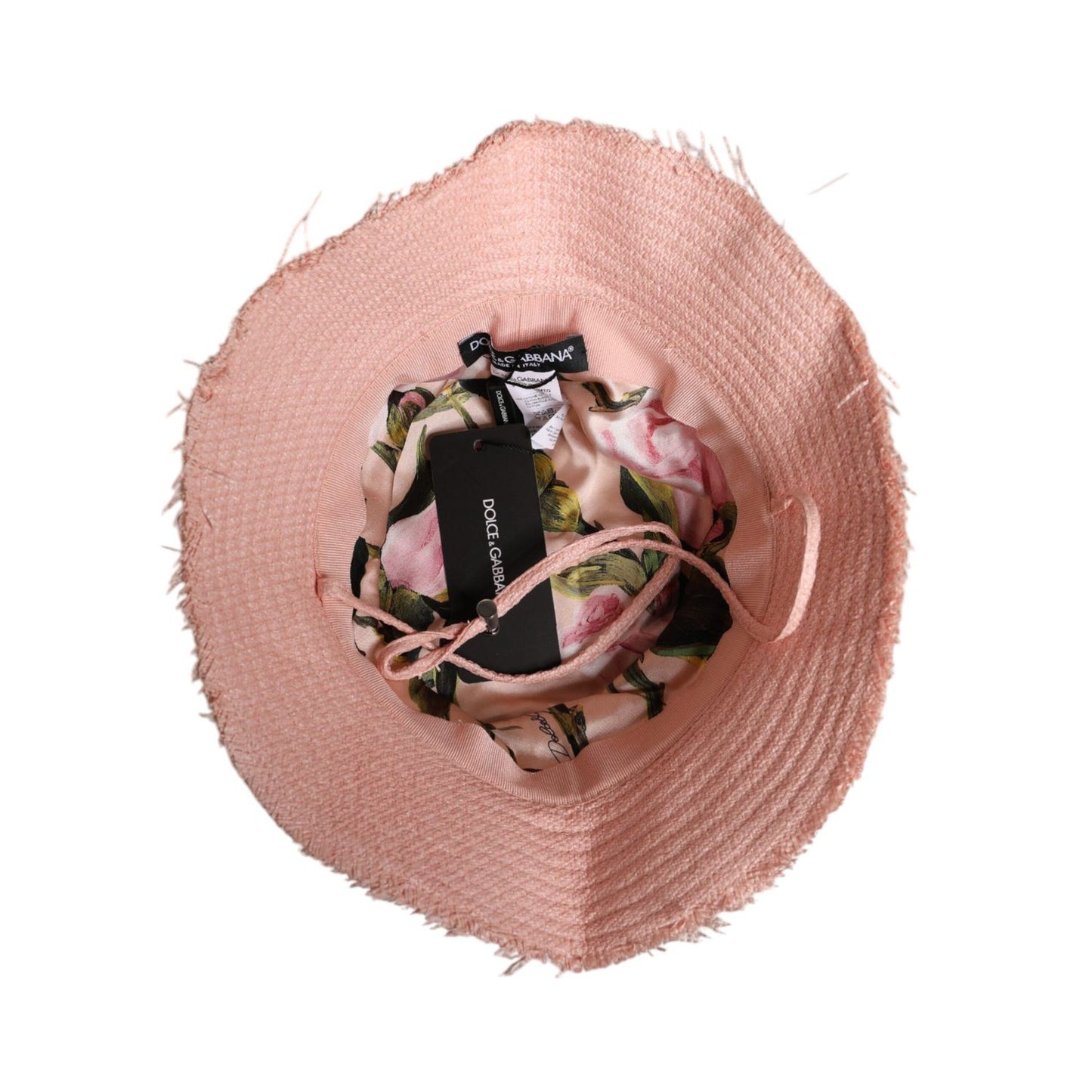 Dolce & Gabbana Pink Cotton Wide Brim Bucket Hat