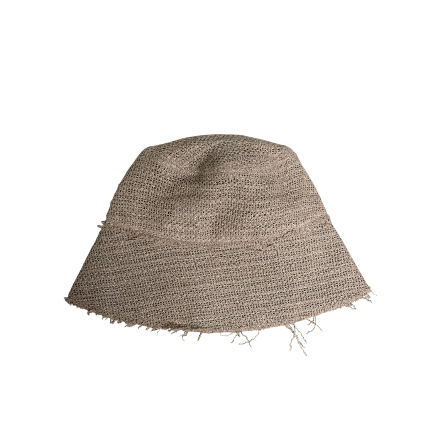 Dolce & Gabbana Beige Linen Wide Brim Bucket Hat