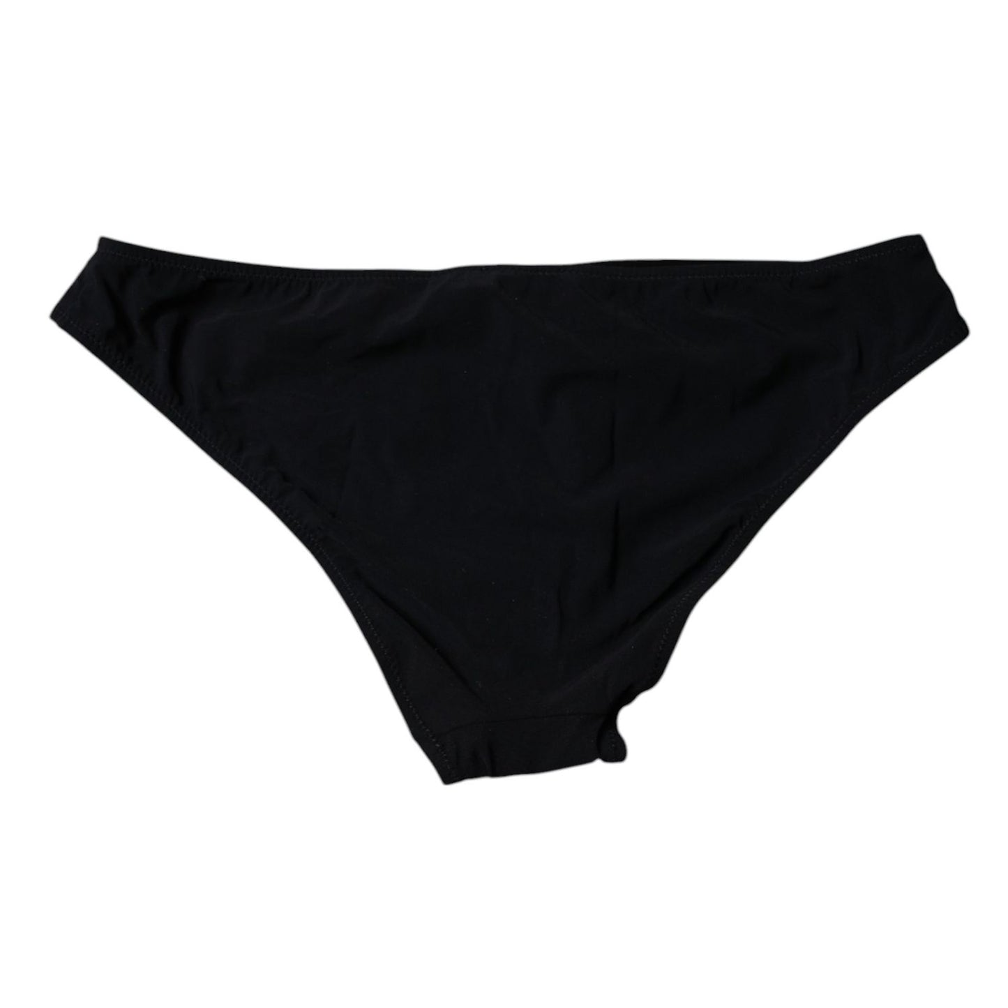 Dolce & Gabbana Black Nylon Stretch Mid Waist Panty Underwear