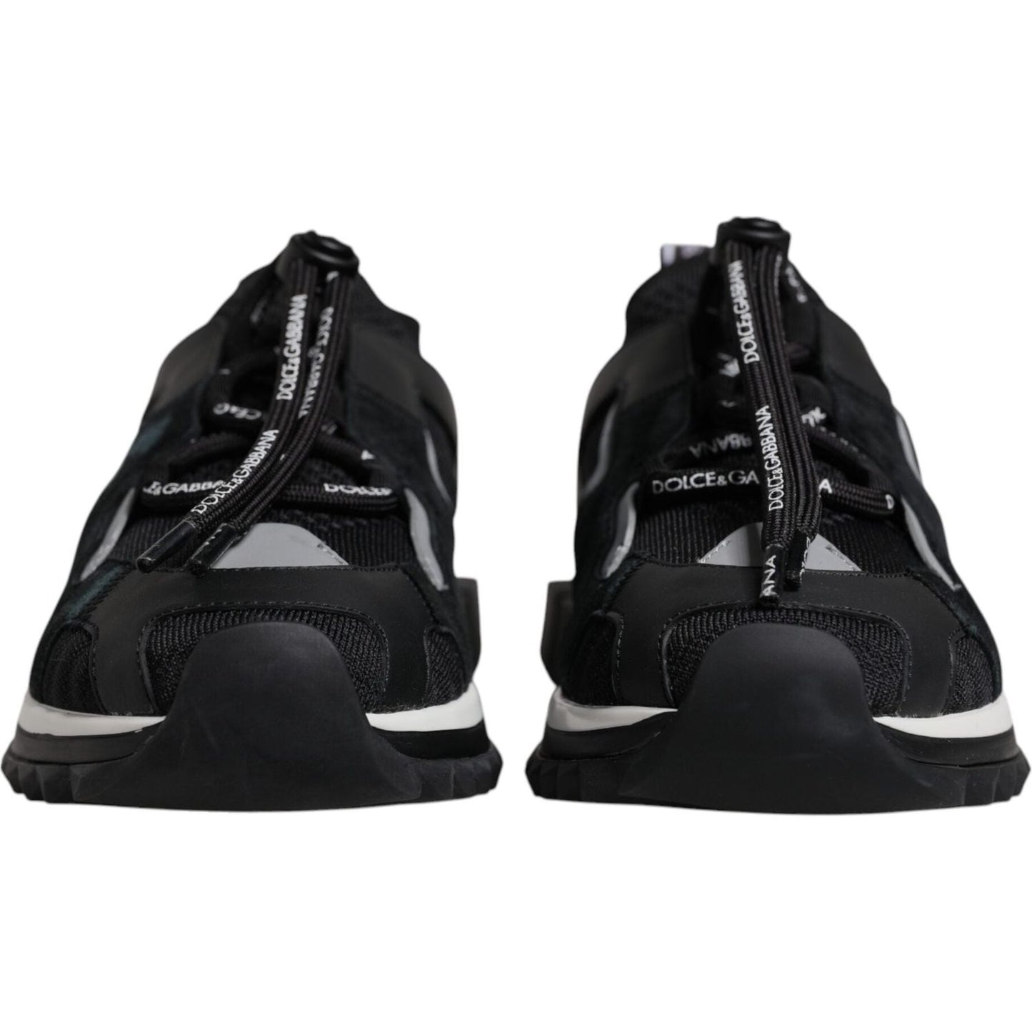 Dolce & Gabbana Black Mesh Sorrento Trekking Sneakers Shoes MV7153-41