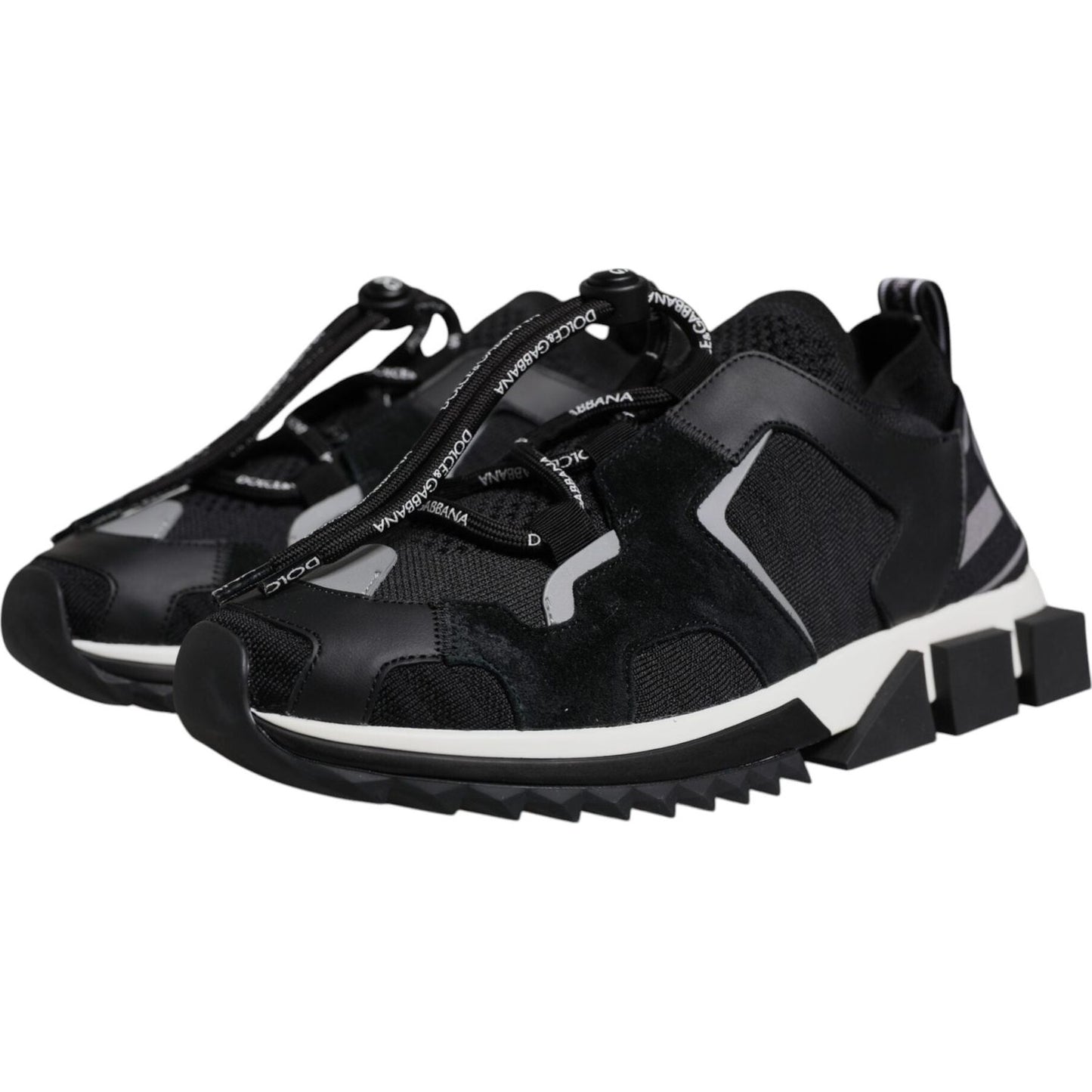 Dolce & Gabbana Black Mesh Sorrento Trekking Sneakers Shoes MV7153-41