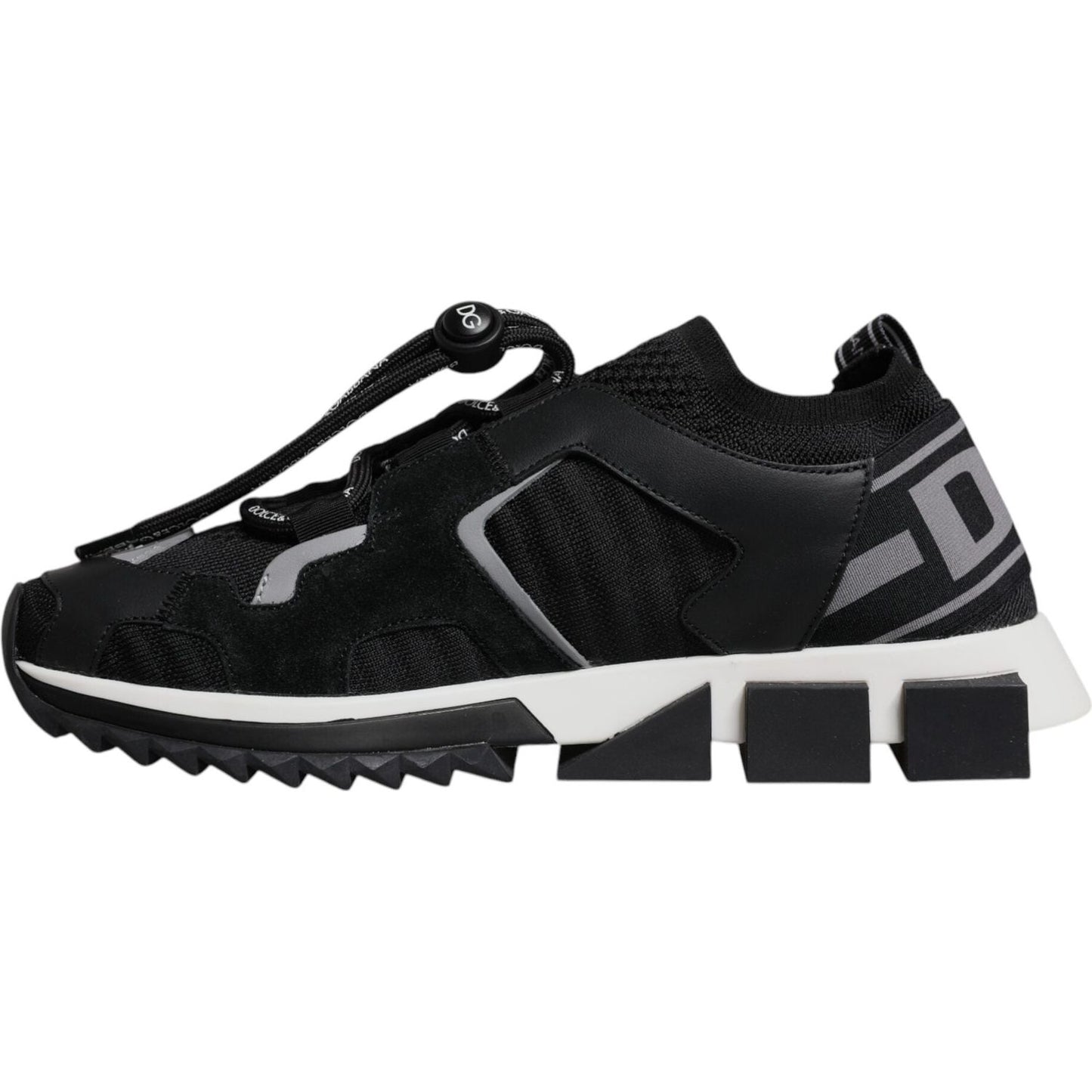 Dolce & Gabbana Black Mesh Sorrento Trekking Sneakers Shoes MV7153-41