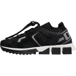 Dolce & Gabbana Black Mesh Sorrento Trekking Sneakers Shoes MV7153-41