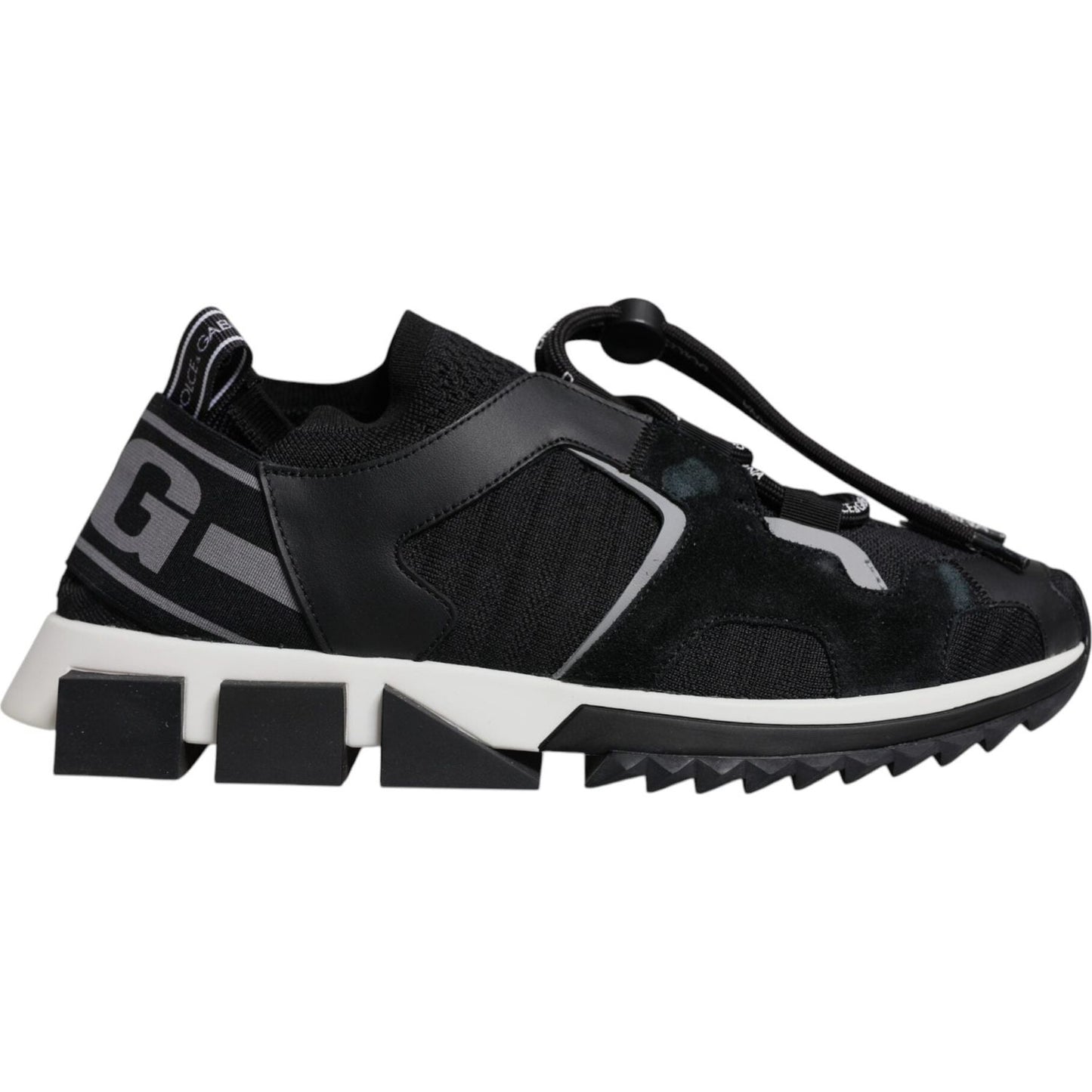 Dolce & Gabbana Black Mesh Sorrento Trekking Sneakers Shoes MV7153-41