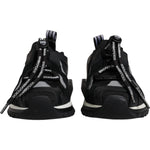 Dolce & Gabbana Black Mesh Sorrento Trekking Sneakers Shoes LA12534-38.5