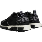 Dolce & Gabbana Black Mesh Sorrento Trekking Sneakers Shoes LA12535-39.5