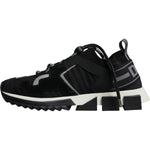 Dolce & Gabbana Black Mesh Sorrento Trekking Sneakers Shoes LA12535-39.5