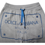 Dolce & Gabbana Gray Logo Cotton Men Jogger Sweatpants Pants PAN76005-48