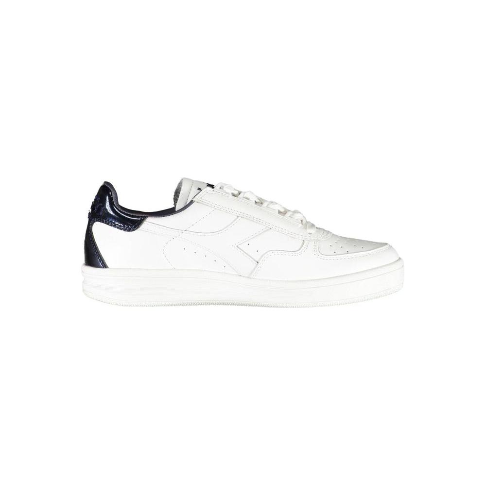 Diadora White Leather Women Sneaker Diadora White Smoke