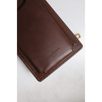 Dolce & Gabbana Brown Leather Neck Strap Cross Body Sling Bag BAG4291