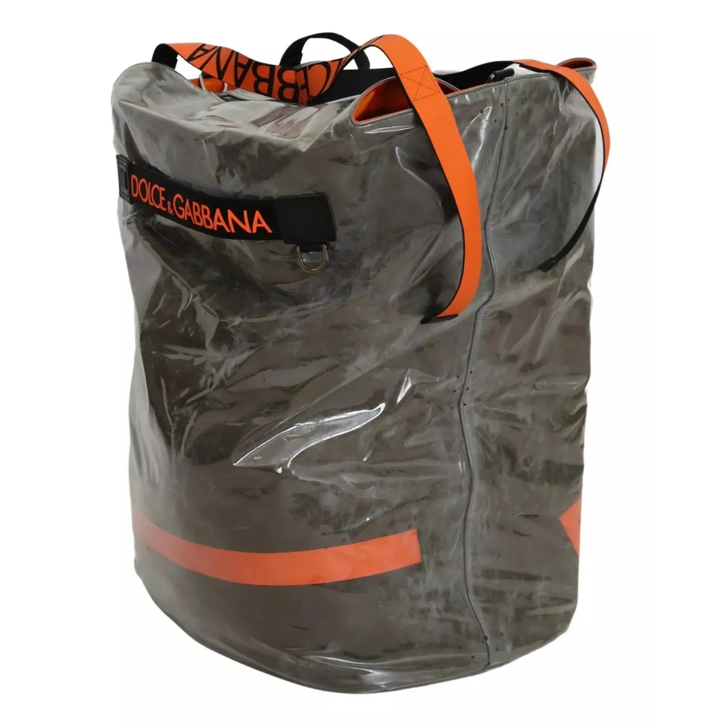 Dolce & Gabbana Green Fashion Expression Oversized Plastic Tote Bag BAG4336