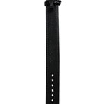 Dolce & Gabbana Black Exotic Leather Gold Tone Metal Buckle Armband