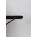 Dolce & Gabbana Black Exotic Leather Gold Tone Metal Buckle Armband
