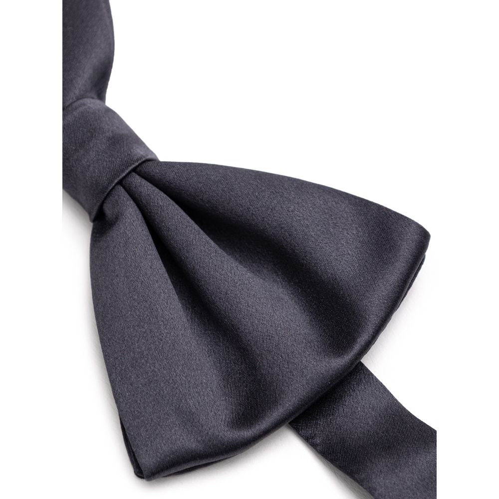 Dolce & Gabbana Gray Silk Bowty