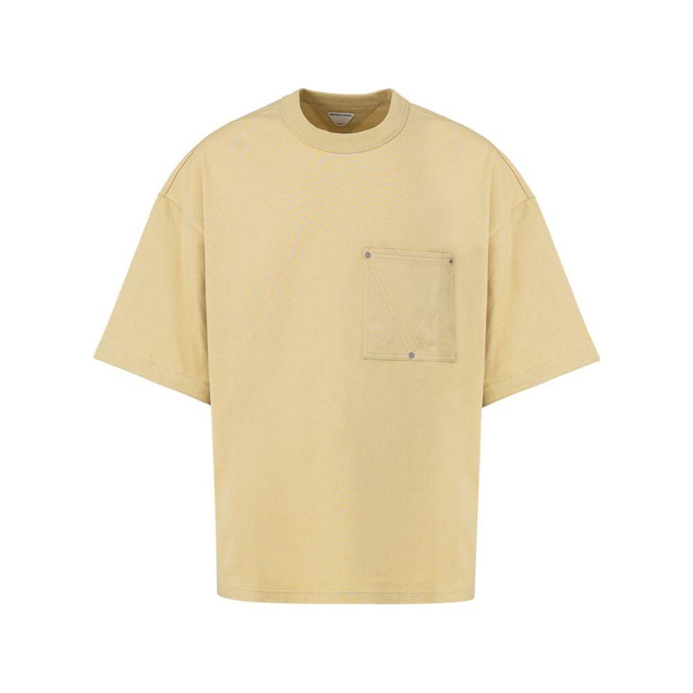 Bottega Veneta Beige Cotton T-Shirt Bottega Veneta Tan
