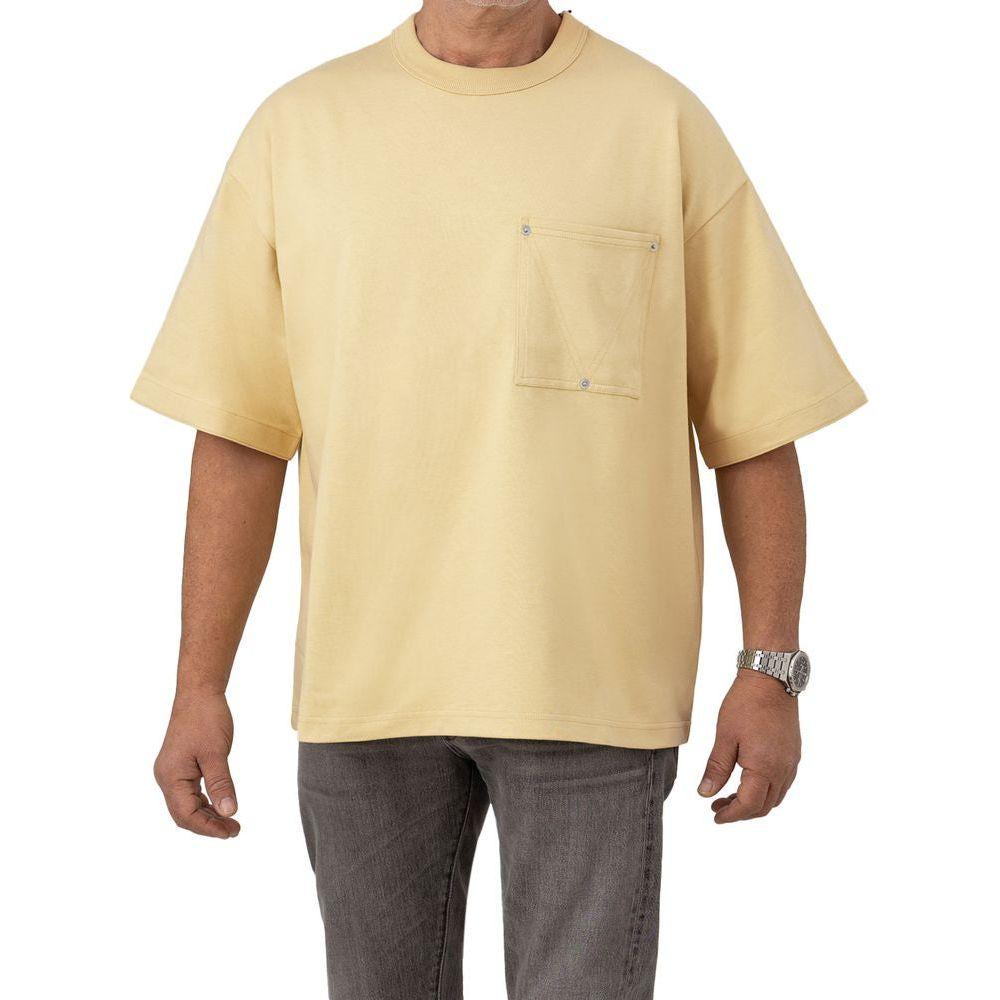 Bottega Veneta Beige Cotton T-Shirt Bottega Veneta Tan