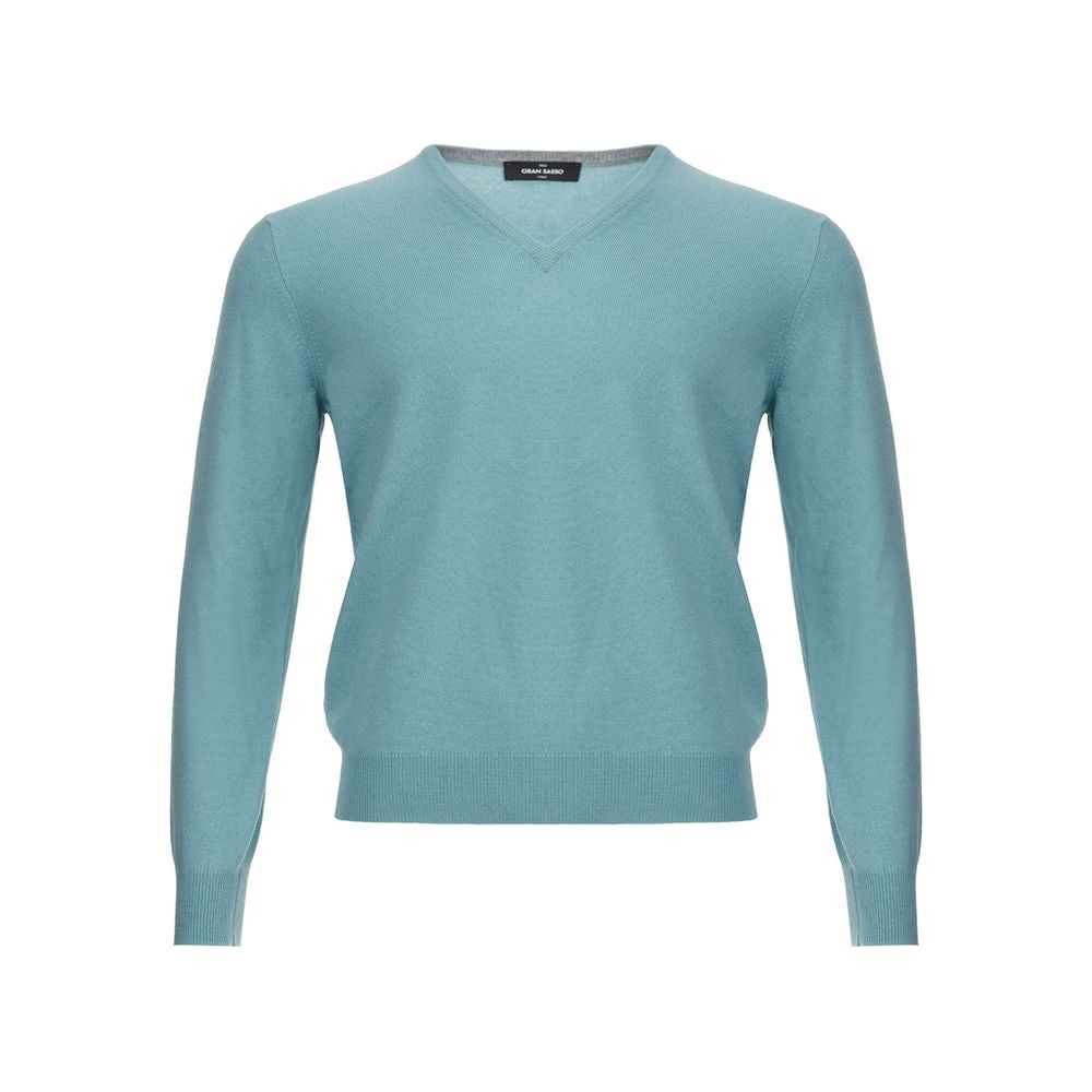 Gran Sasso Turquoise Cashmere Sweater Elegance Gran Sasso Cadet Blue