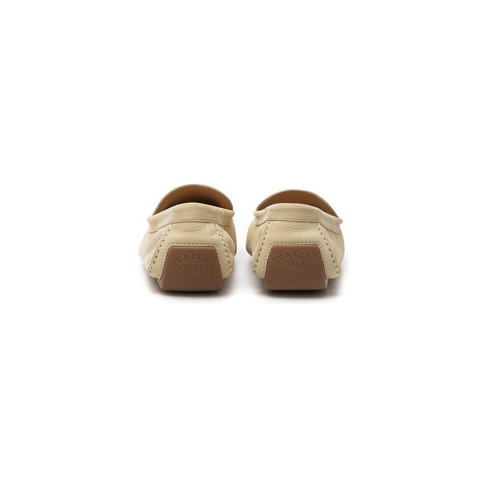 Bally Beige Leather Loafer Bally Rosy Brown