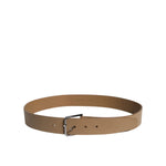 Dolce & Gabbana Brown Leather Classic Metal Logo Buckle Belt BEL9308-90
