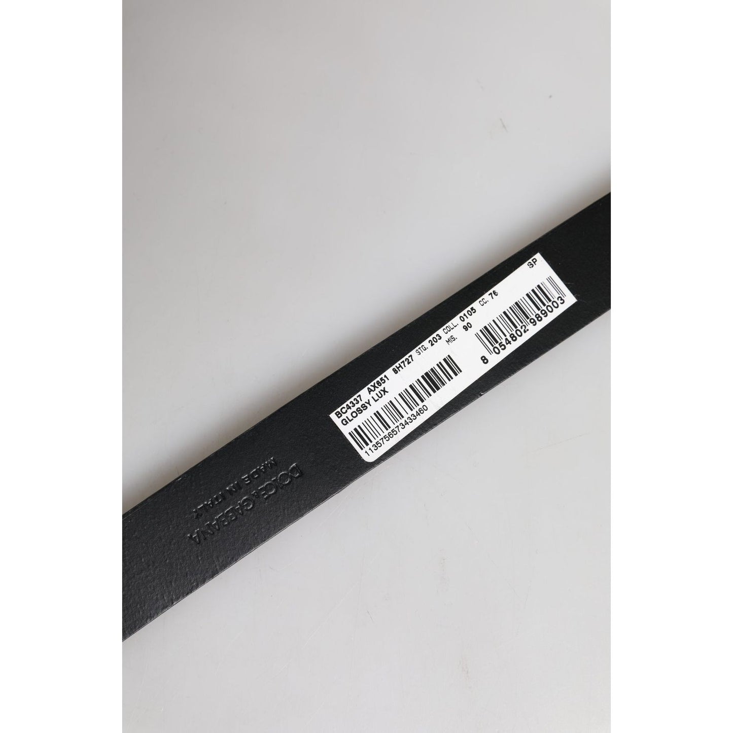 Dolce & Gabbana Brown Leather Classic Metal Logo Buckle Belt BEL9327-90