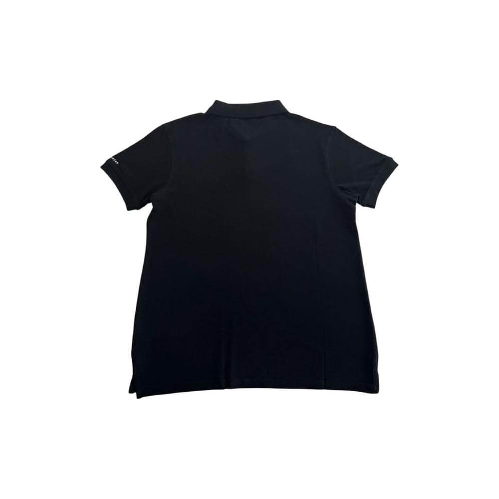Trussardi Beachwear Black Cotton Men's Polo Shirt