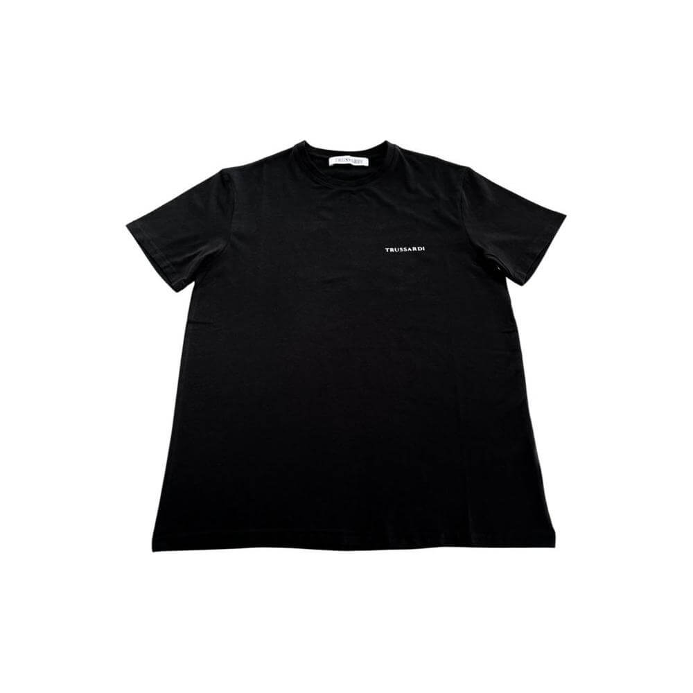 Trussardi Beachwear Black Cotton Men's T-Shirt