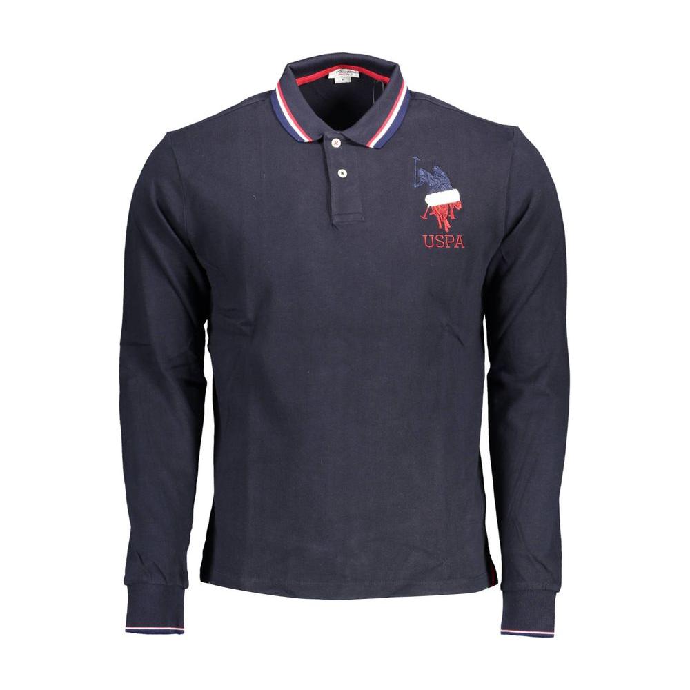 U.S. POLO ASSN. Blue Cotton Men Polo Shirt U.S. POLO ASSN. Dark Slate Gray