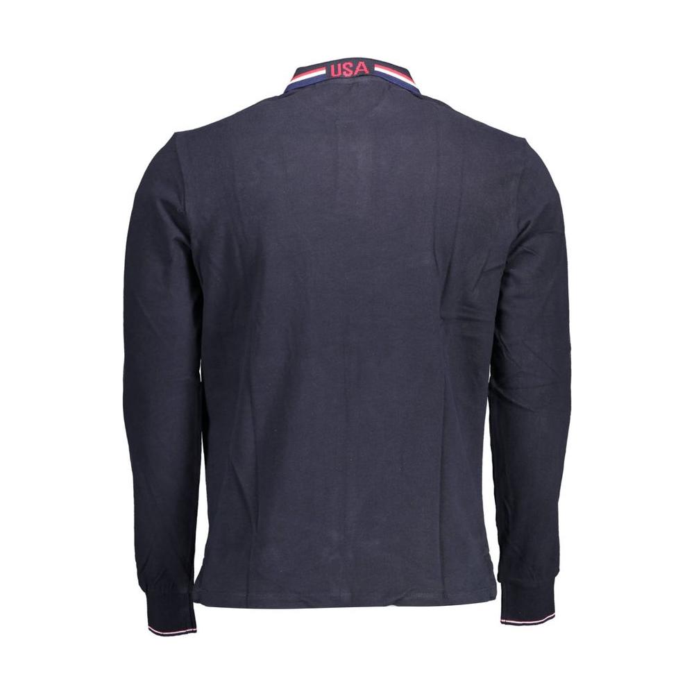 U.S. POLO ASSN. Blue Cotton Men Polo Shirt U.S. POLO ASSN. Dark Slate Gray