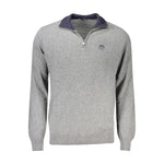 North Sails Gray Wool Men Sweater NO-32953-M