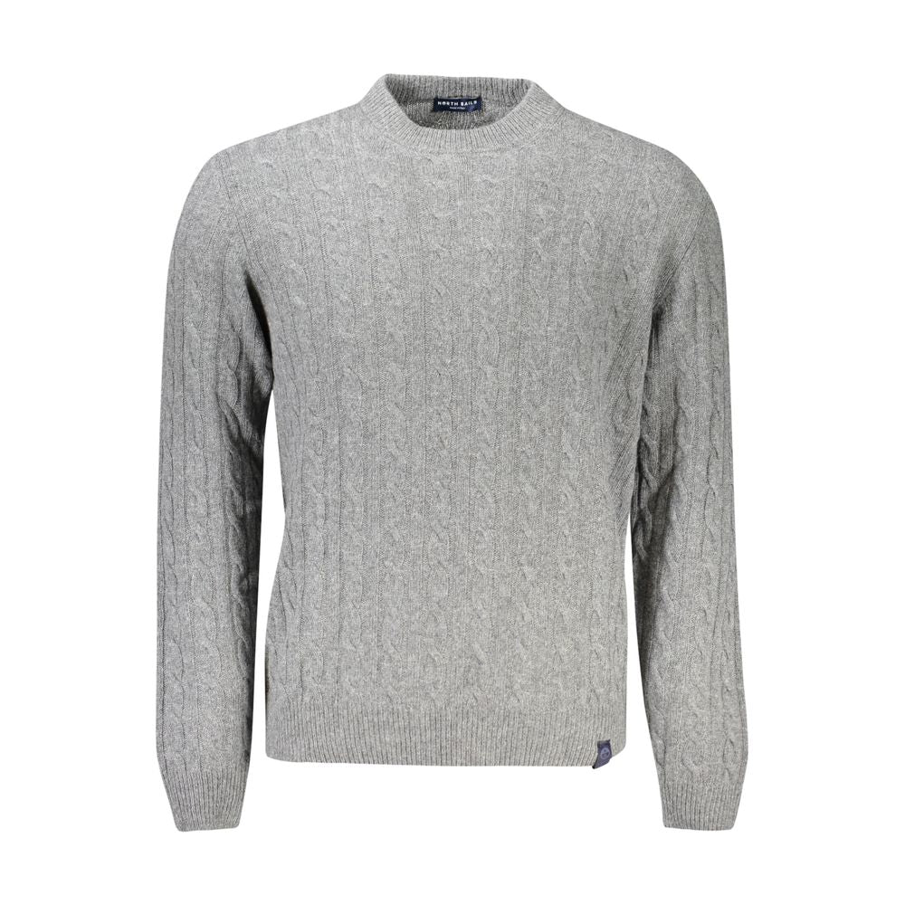 North Sails Gray Wool Men Sweater NO-32935-M