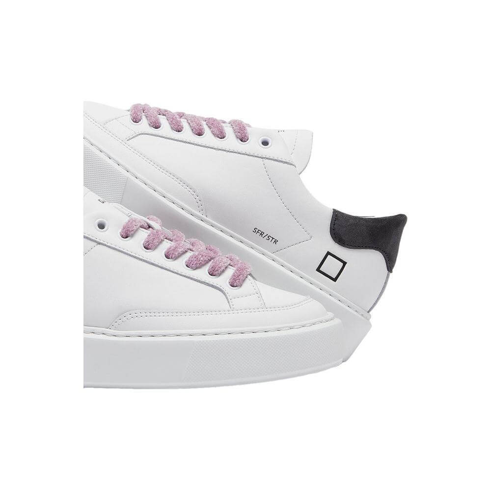 D.A.T.E Beige Leather Sneaker DA-15205-IT38|XS