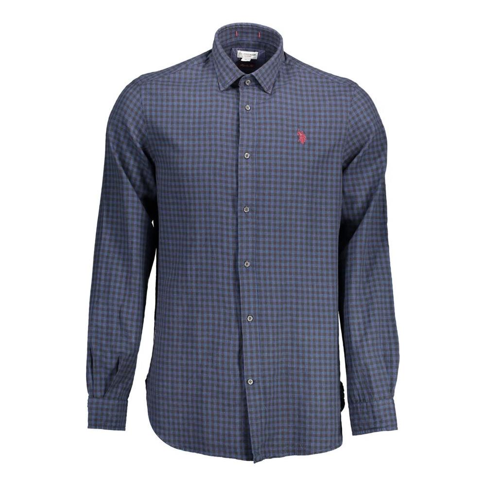 U.S. POLO ASSN. Blue Cotton Men Shirt U.S. POLO ASSN. Dark Slate Gray