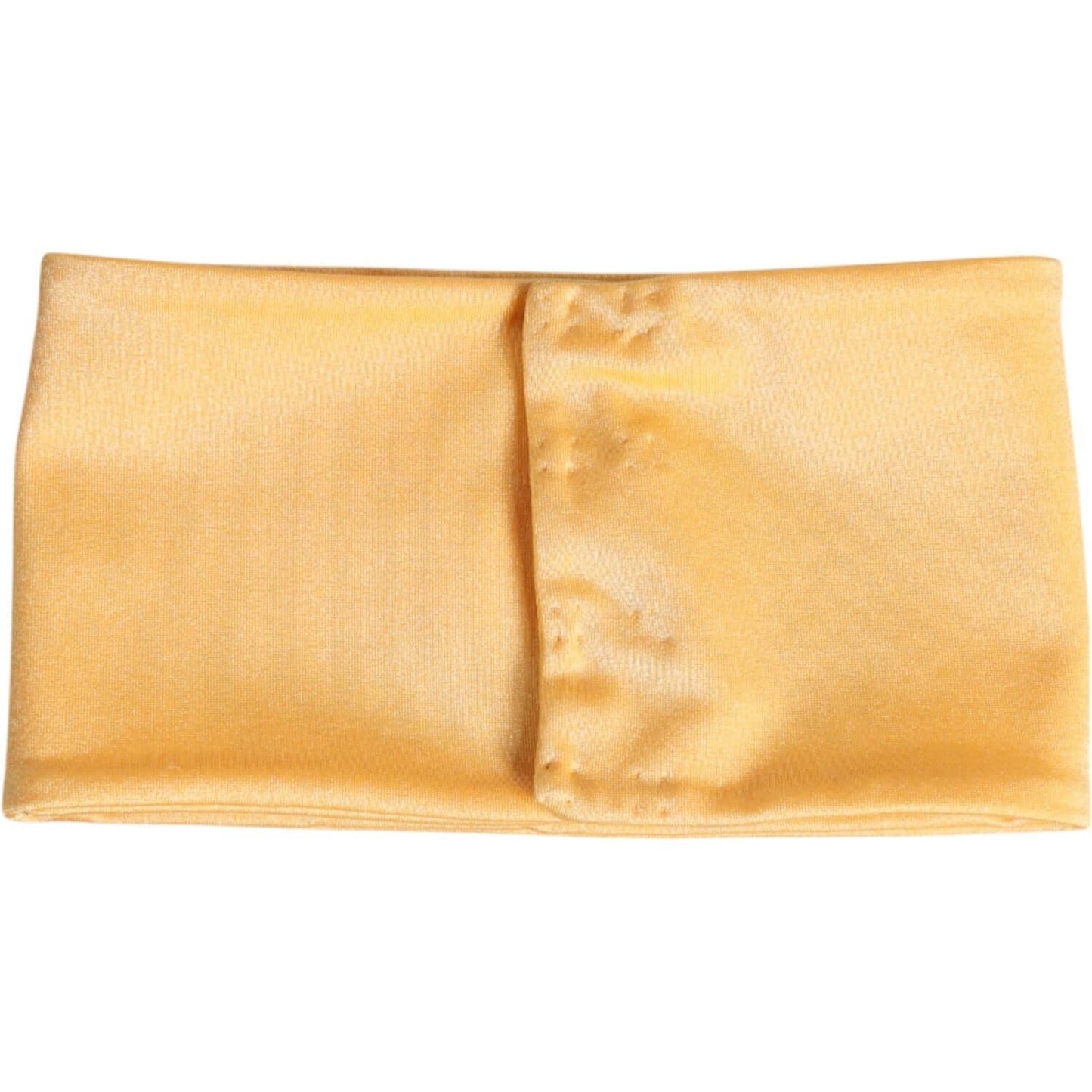 Dolce & Gabbana Yellow Nylon Stretch Women Neck Warmer Scarf Dolce & Gabbana Light Goldenrod