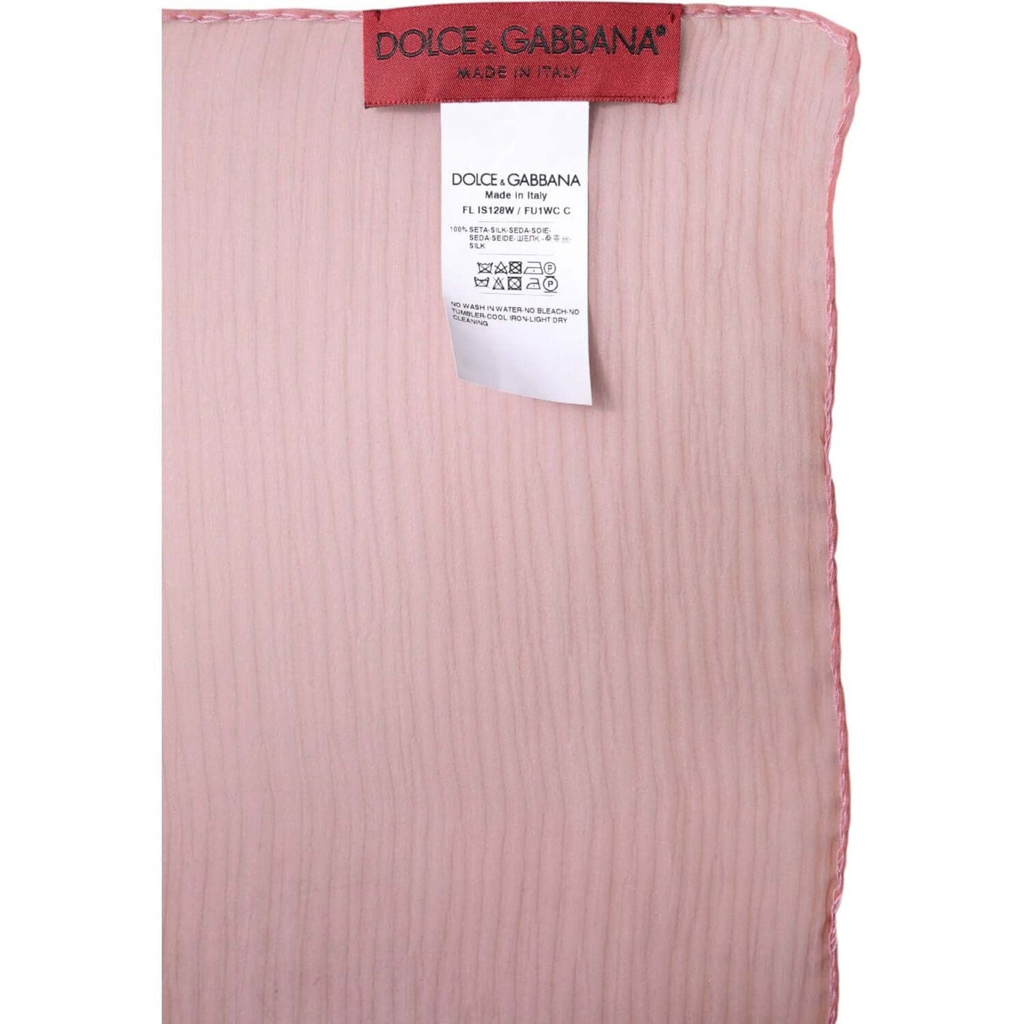 Dolce & Gabbana Pink Silk Rectangle Women Wrap Shawl Scarf Dolce & Gabbana Gray