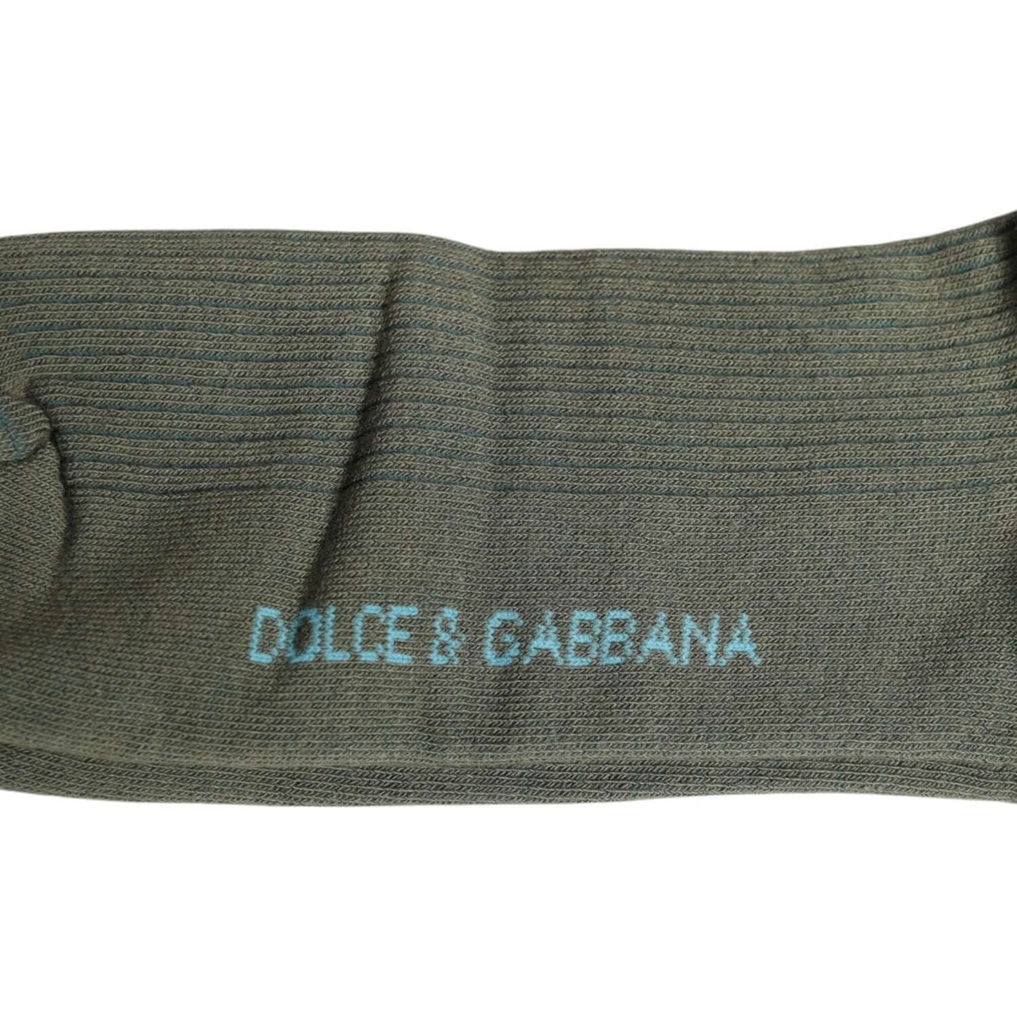 Dolce & Gabbana Gray Cotton DG Bear Mid Calf Socks Dolce & Gabbana Dim Gray