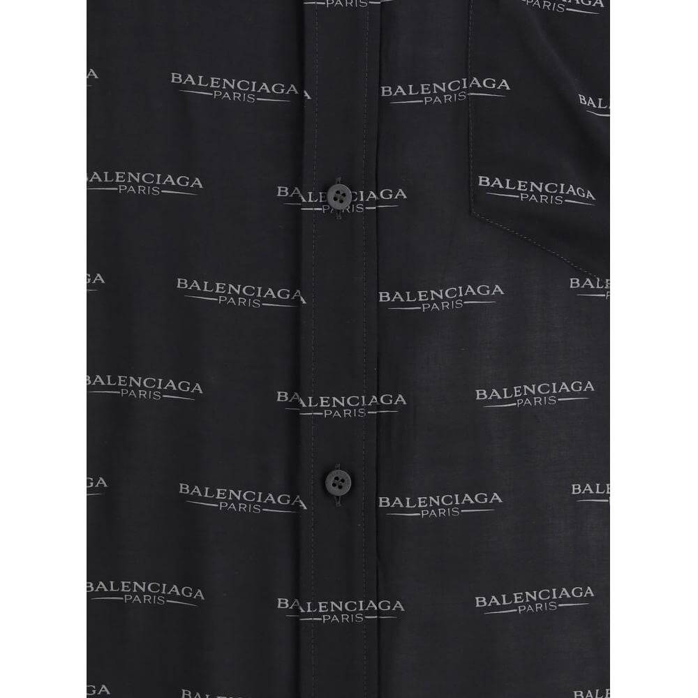 Balenciaga Logoed Shirt Balenciaga Dark Slate Gray