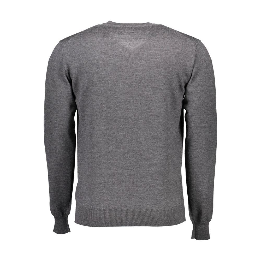 Harmont & Blaine Gray Wool Men Sweater Harmont & Blaine Dim Gray