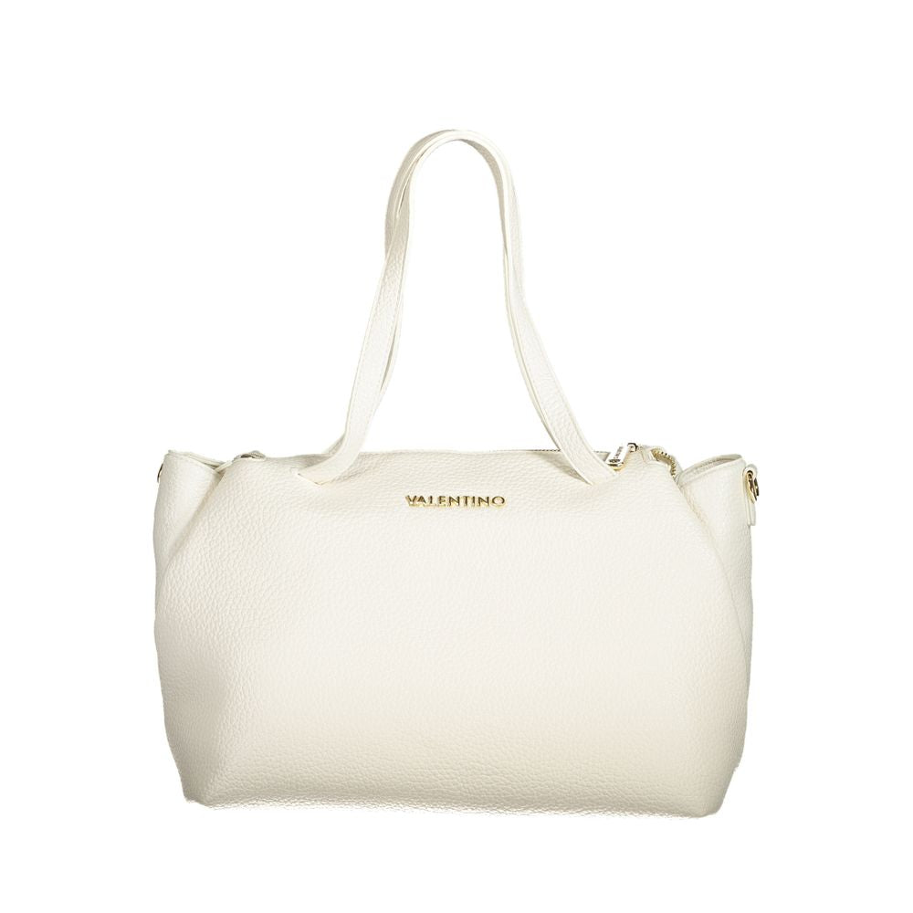 Valentino Bags white polyethylene women handbag with shoulder handles and detachable strap
