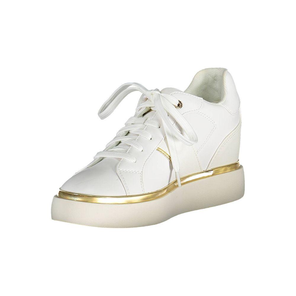U.S. POLO ASSN. White Polyester Women Sneaker U.S. POLO ASSN. Light Gray