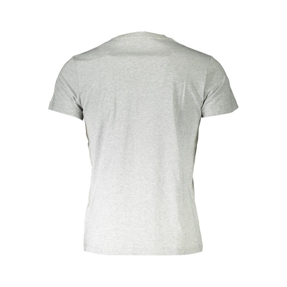 Diesel Gray Cotton Men Short-Sleeve T-Shirt Diesel Light Gray