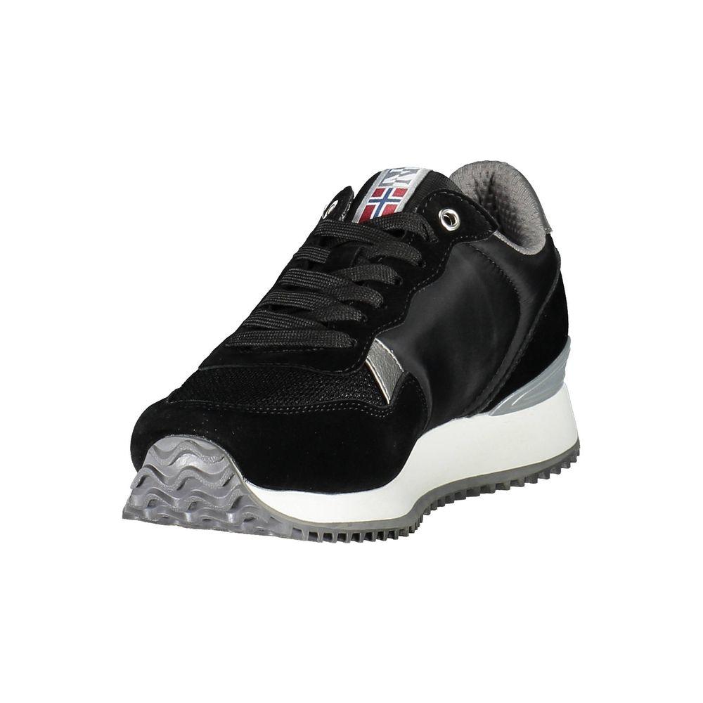 Napapijri Black Polyester Women Sneaker Napapijri Light Gray