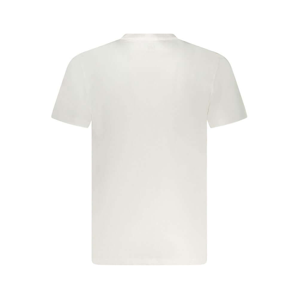 Lee White Cotton Men T-Shirt Lee Light Gray