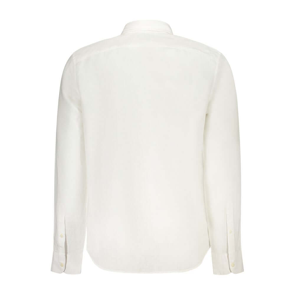 Timberland White Cotton Shirt Timberland Beige