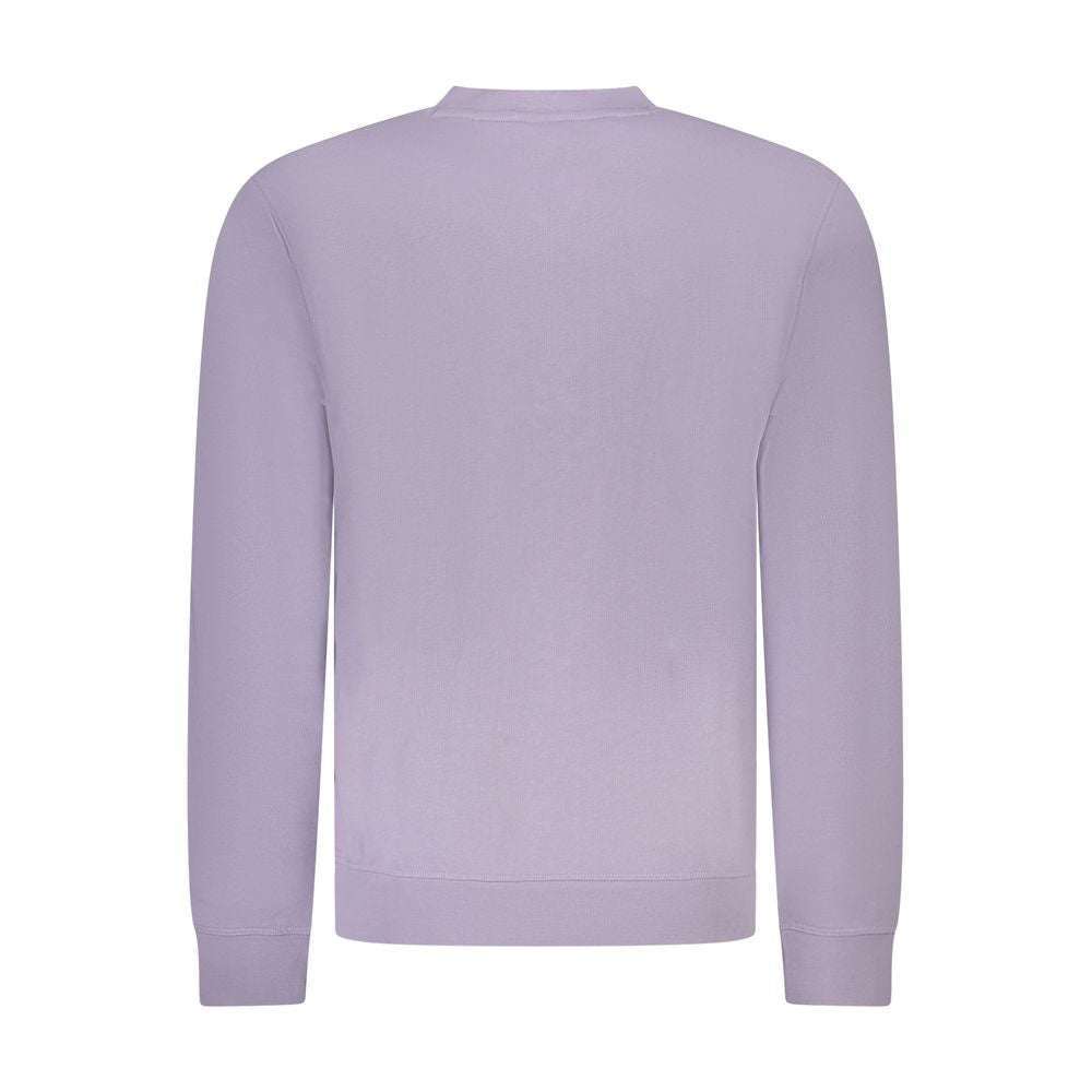 Hugo Boss Purple Cotton Sweater Hugo Boss Dark Gray