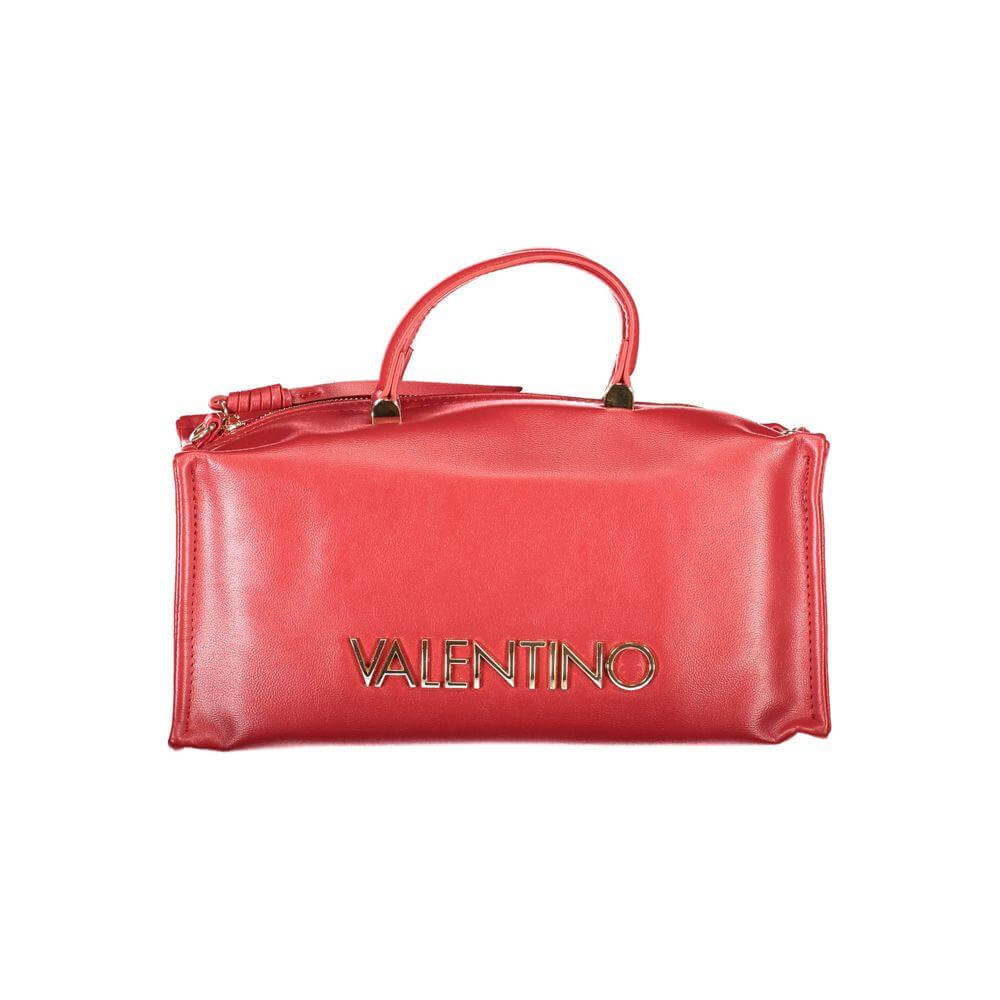Valentino Bags red polyethylene handbag for women with adjustable strap and multiple pockets, perfect for elegance and functionality.