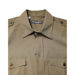 Dolce & Gabbana Brown Cotton Stretch Casual Long Sleeves Shirt TSH87842-38