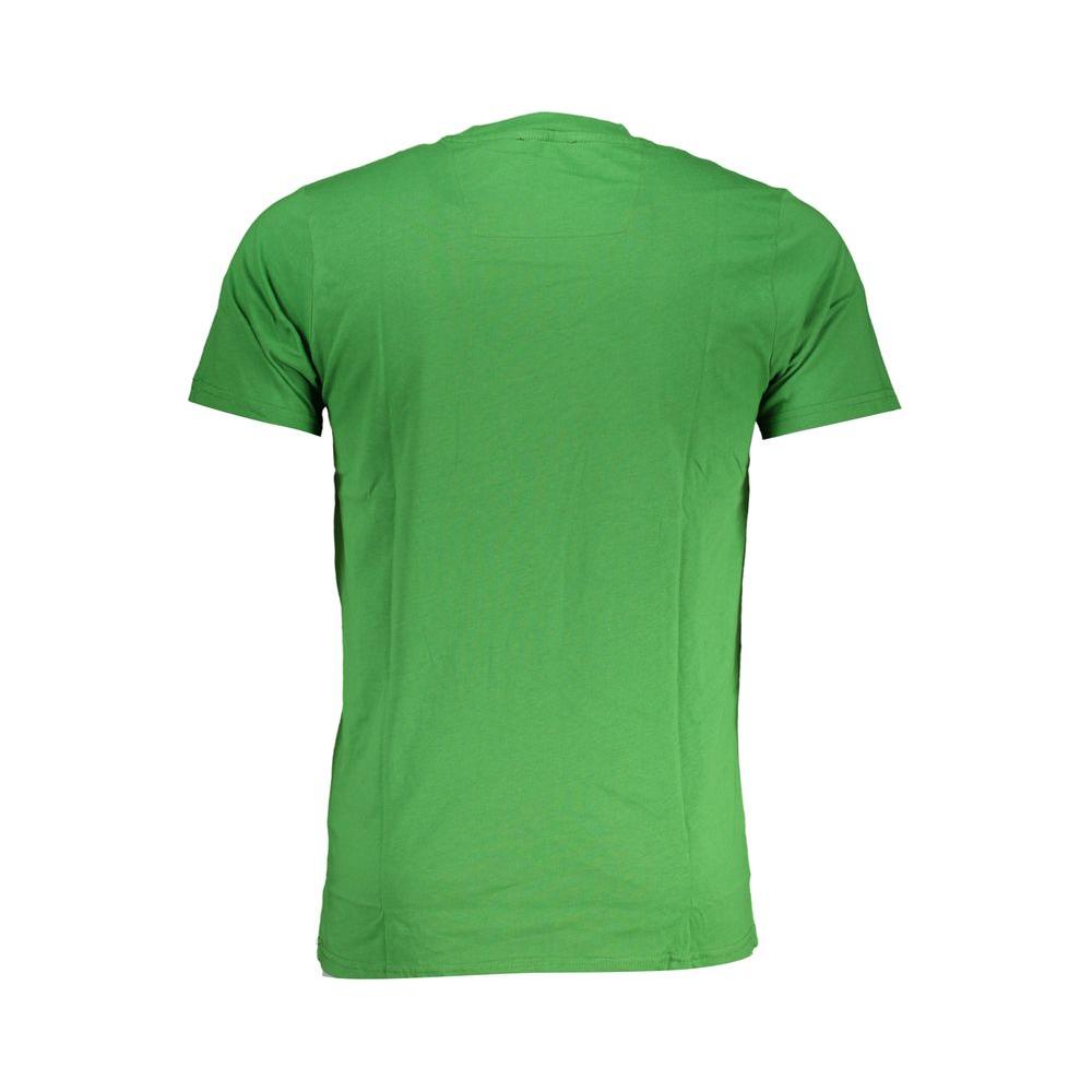 Cavalli Class Green Cotton T-Shirt Cavalli Class Medium Sea Green