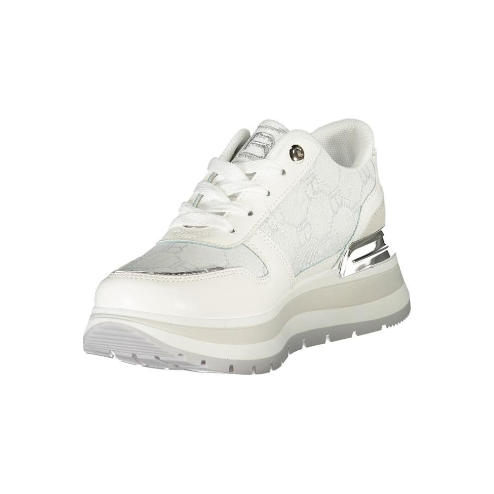 Laura Biagiotti White Polyester Women Sneaker Laura Biagiotti Light Gray