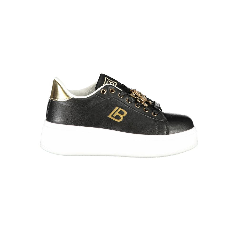 Laura Biagiotti Black Synthetic Women Sneaker Laura Biagiotti Dark Slate Gray