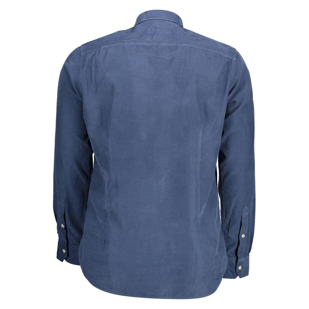 U.S. POLO ASSN. Blue Cotton Men Shirt